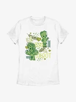 Marvel I Am Groot Leaf Heart Womens T-Shirt