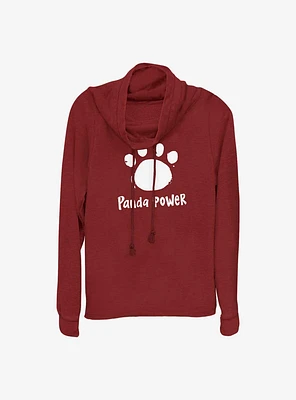 Disney Pixar Turning Red Panda Power Cowl Neck Long-Sleeve Top