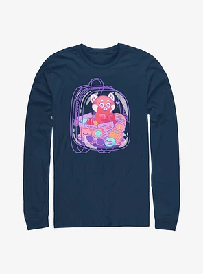 Disney Pixar Turning Red Panda Backpack Long Sleeve T-Shirt