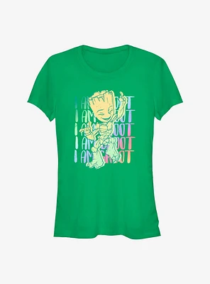 Marvel Guardians of the Galaxy Dancing Groot Girls T-Shirt