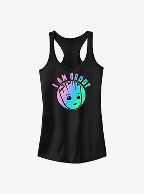 Marvel Guardians of the Galaxy Rainbow Groot Girls Tank