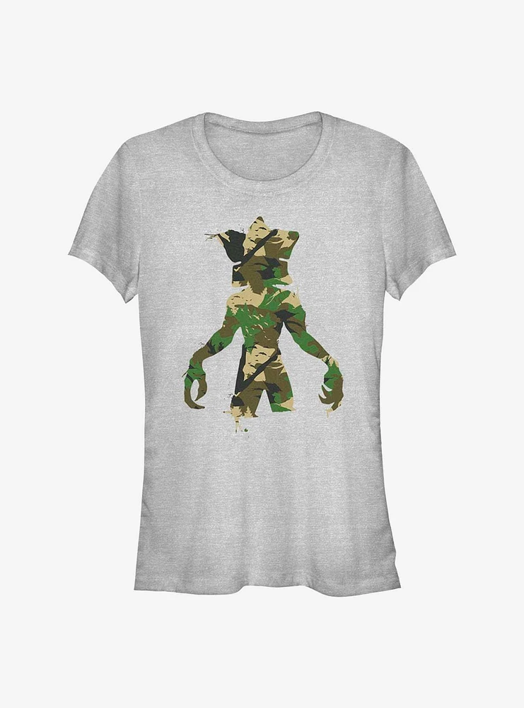 Stranger Things Demogorgon Camo Monster Girls T-Shirt