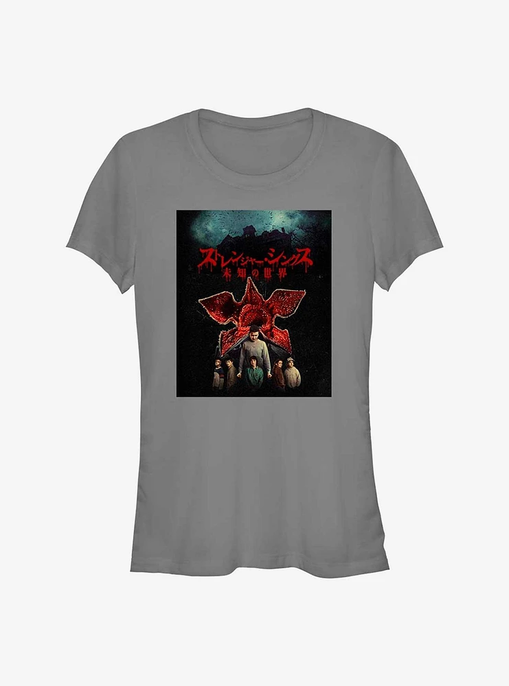 Stranger Things Demogorgon Kanji Girls T-Shirt
