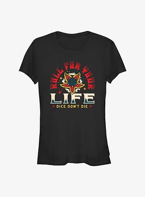 Stranger Things Roll For Your Life Girls T-Shirt