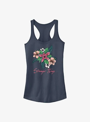 Stranger Things Floral Girls Tank Top