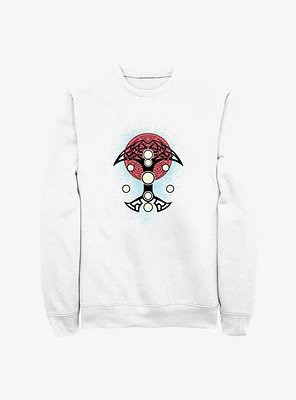 Marvel Thor: Love And Thunder Blue Splatter Cosplay Sweatshirt