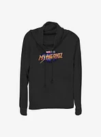 Marvel Ms. Logo Cowlneck Long-Sleeve Girls Top