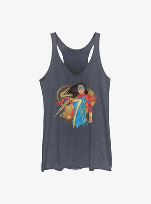 Marvel Ms. Portrait GIrls Raw Edge Tank