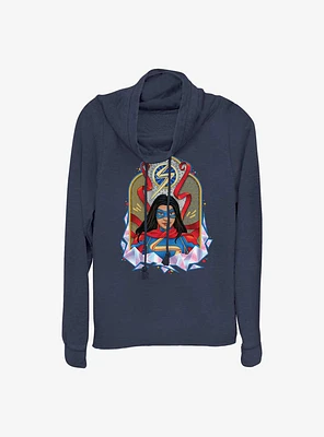Marvel Ms. Tombstone Cowlneck Long-Sleeve Girls Top