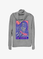 Marvel Ms. Pop Cowlneck Long-Sleeve Girls Top