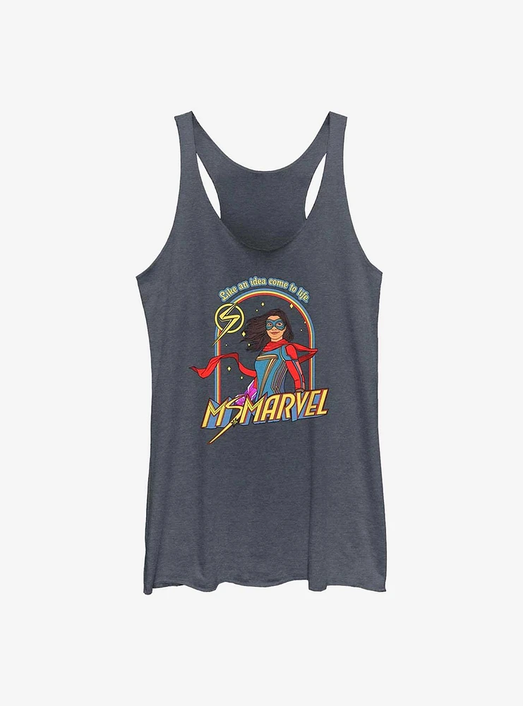 Marvel Ms. Retro GIrls Raw Edge Tank