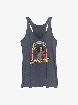 Marvel Ms. Retro GIrls Raw Edge Tank