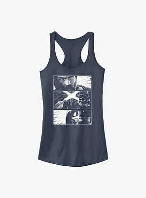 Star Wars Obi-Wan Kenobi Face-Off Sequence Girls Tank Top