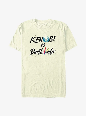 Star Wars Obi-Wan Kenobi Vader Lettering T-Shirt