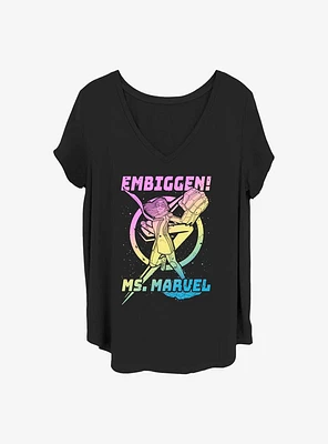 Marvel Ms. Gradient Girls Plus T-Shirt