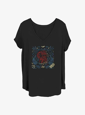 Marvel Ms. Line Drawing Girls Plus T-Shirt