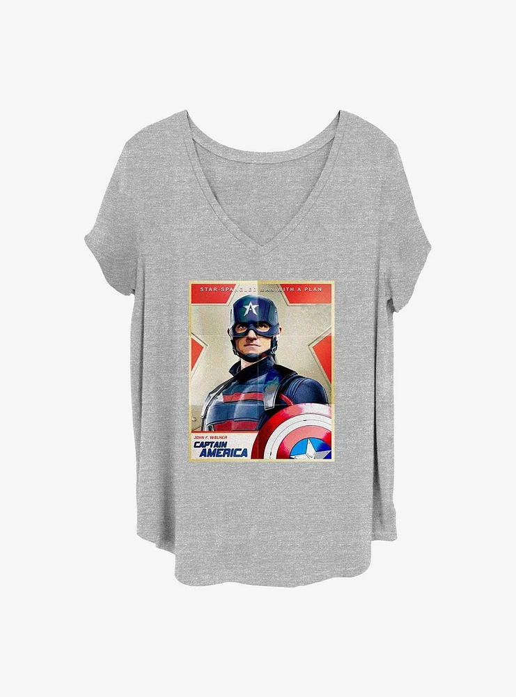 Marvel The Falcon and the Winter Soldier Inspired By Cap Girls T-Shirt Plus Size