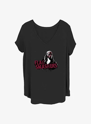 Marvel the Falcon and Winter Soldier Flag Smashers Girls T-Shirt Plus