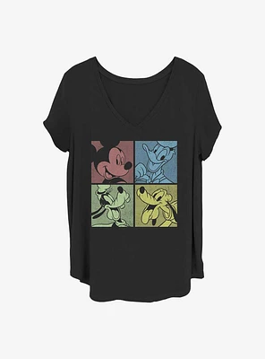 Disney Mickey Mouse Fab Four Girls T-Shirt Plus