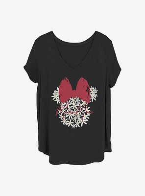 Disney Minnie Mouse Floral Girls T-Shirt Plus