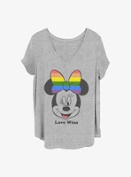 Disney Minnie Mouse Love Wins Girls T-Shirt Plus
