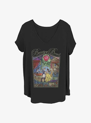 Disney Beauty and the Beast Story Girls T-Shirt Plus