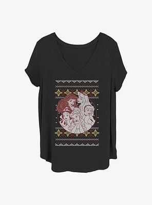 Disney Princesses Princess Holiday Girls T-Shirt Plus