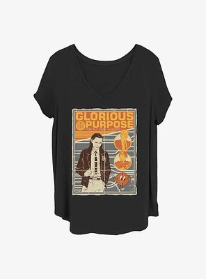 Marvel Loki Propaganda Girls T-Shirt Plus