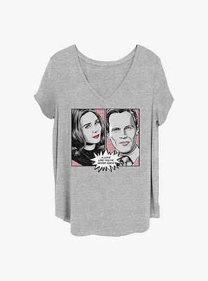 Marvel WandaVision Pop Art Girls T-Shirt Plus