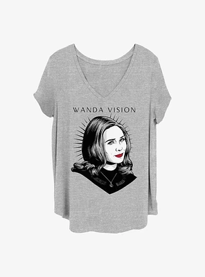 Marvel WandaVision Red Highlight Girls T-Shirt Plus