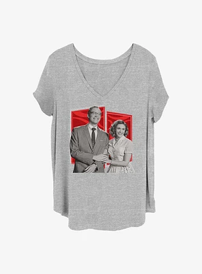 Marvel WandaVision Retro Poses Girls T-Shirt Plus