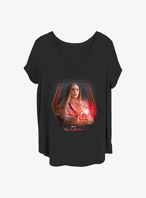 Marvel WandaVision Wanda's Powers Girls T-Shirt Plus
