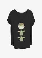Star Wars The Mandalorian Child Stack Girls T-Shirt Plus