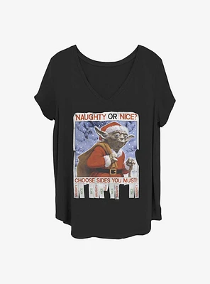 Star Wars Naughty Or Nice Girls T-Shirt Plus