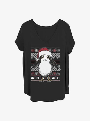 Star Wars: The Last Jedi Porg Sweater Girls T-Shirt Plus