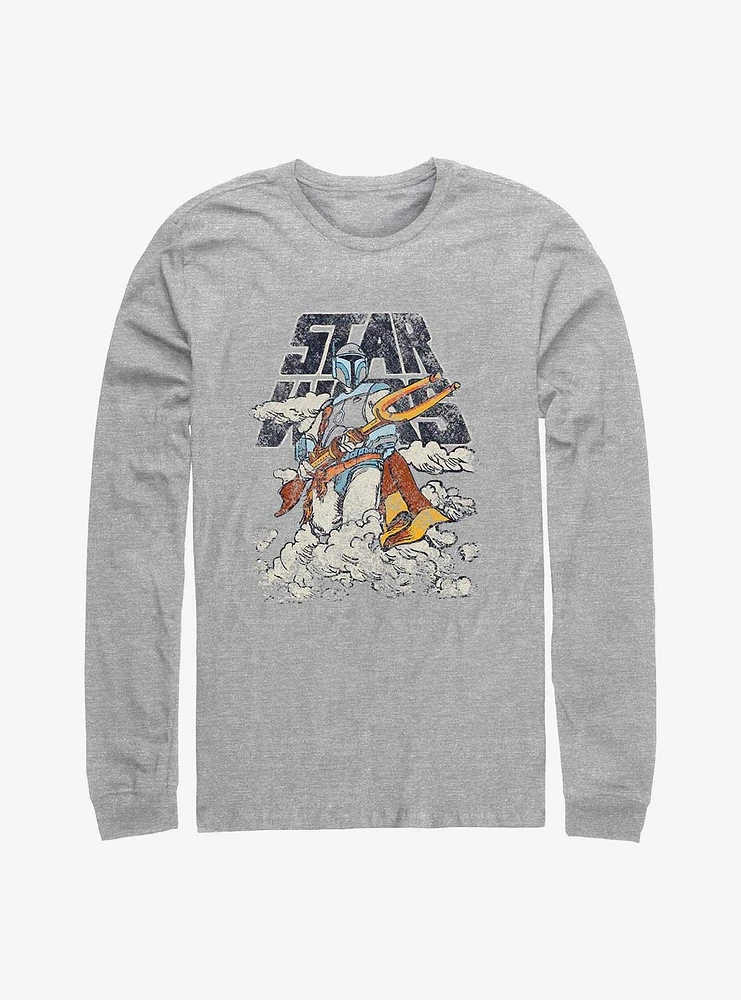 Star Wars Cloudy With A Fett Long Sleeve T-Shirt