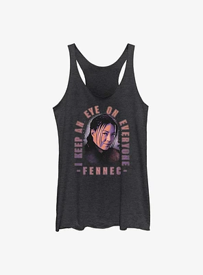 Star Wars The Book of Boba Fett Fennec Smirk Girls Tank