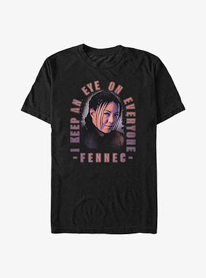 Star Wars The Book of Boba Fett Fennec Smirk T-Shirt