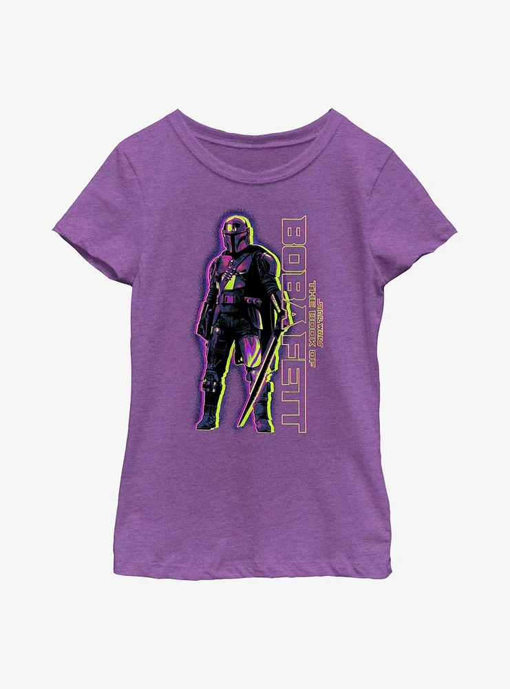 Star Wars The Book Of Boba Fett Dark Saber Hero Youth Girls T-Shirt