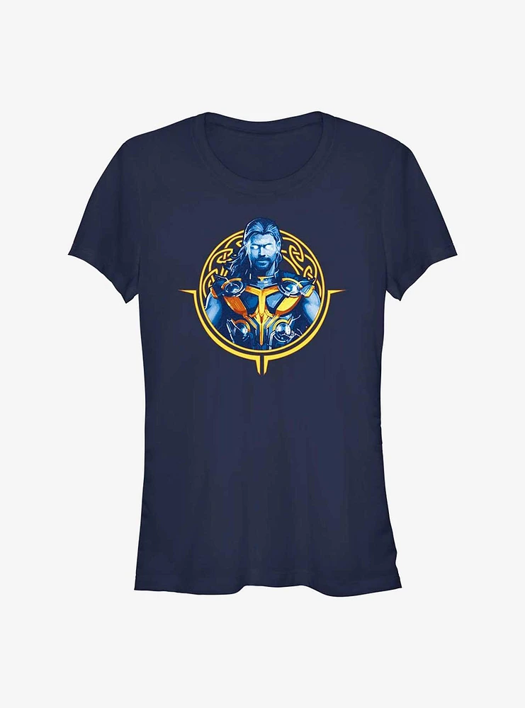 Marvel Thor: Love and Thunder Thor Circle Badge Girls T-Shirt