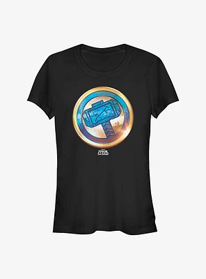 Marvel Thor: Love and Thunder Gold Mjolnir Girls T-Shirt