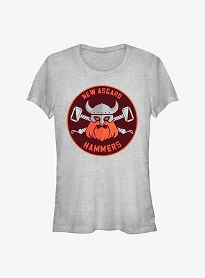 Marvel Thor: Love and Thunder Hammers Badge Girls T-Shirt