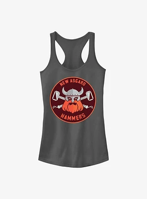 Marvel Thor: Love and Thunder Hammers Badge Girls Tank