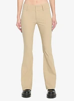 Beige Flare Pants