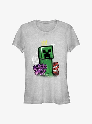 Minecraft Crowned Creeper Girls T-Shirt