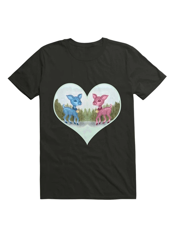 Kawaii Baby Blue Pink Valentine's Day Shirt T-Shirt