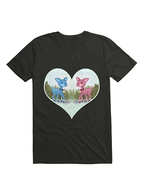 Kawaii Baby Blue Pink Valentine's Day Shirt T-Shirt