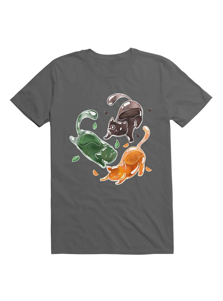 Kawaii Beverage Cats T-Shirt