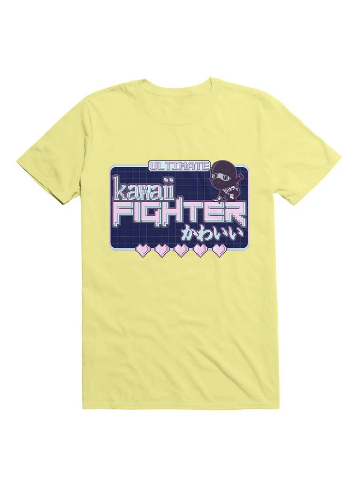 Kawaii Ultimate Fighter Retro Video Game Box Art T-Shirt