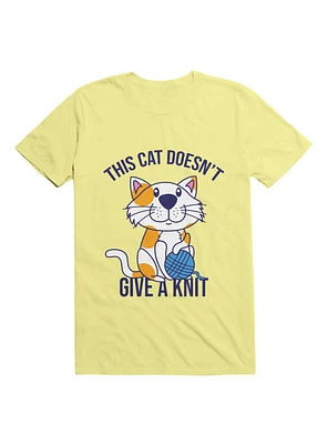 Kawaii This Cat Doesn't Give A Knit T-Shirt